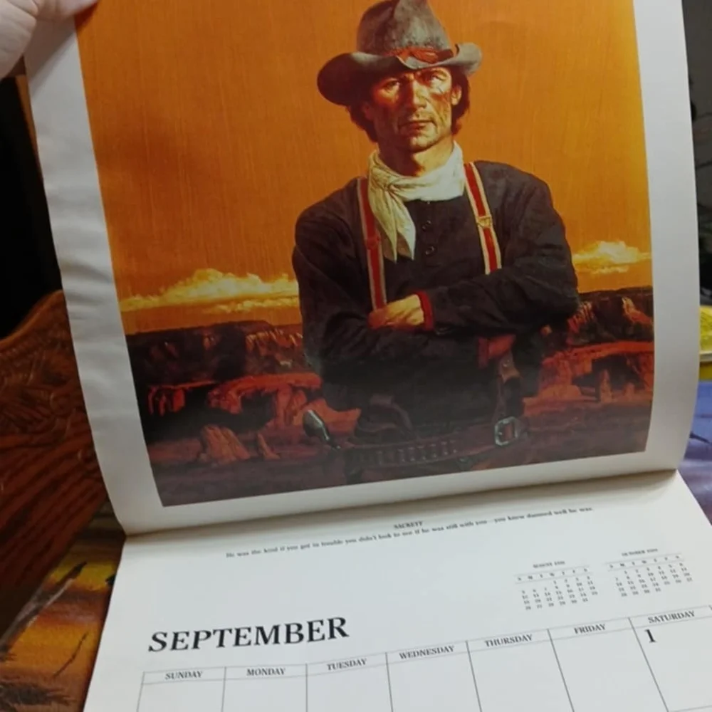 L'Amour 1990 Calendar - Brown